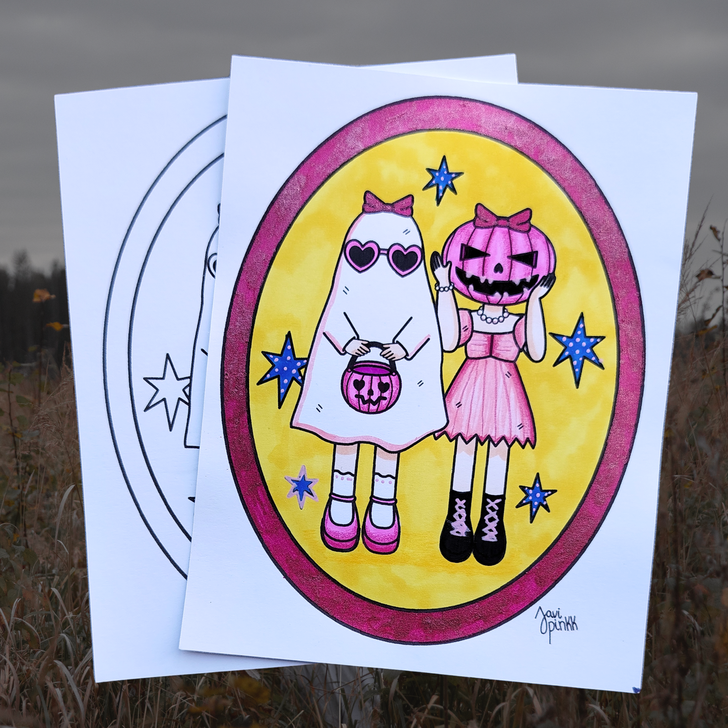 Ilustraciones de Halloween gratuitas para colorear