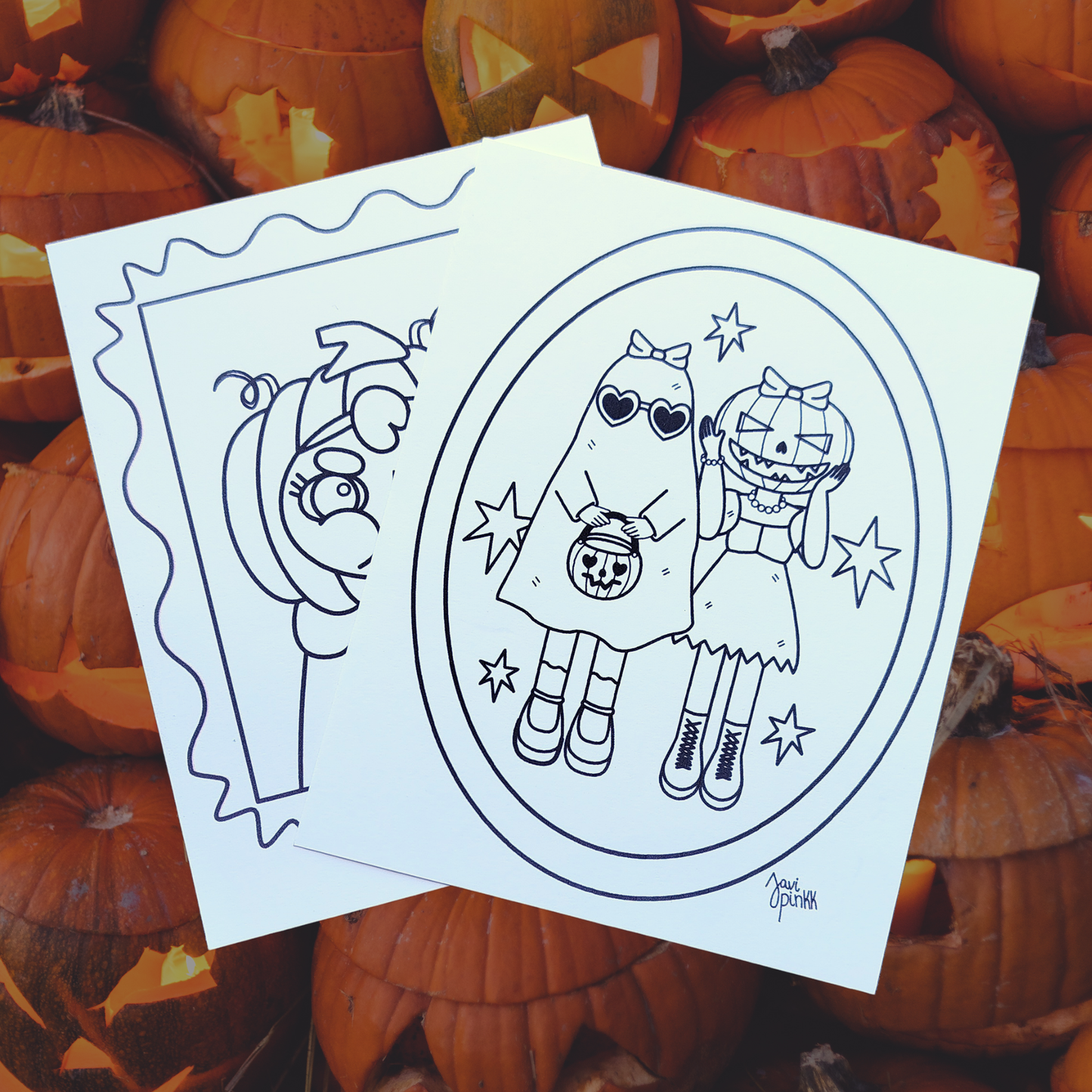 Ilustraciones de Halloween gratuitas para colorear