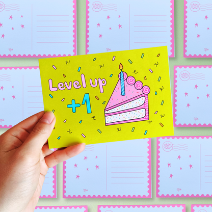 Set de 4 Postales de Cumpleaños – Para Decir Feliz Cumpleaños | Javipinkk