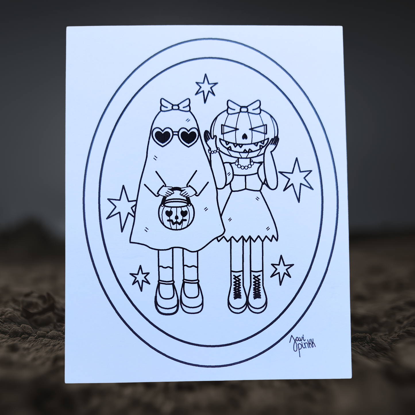 Ilustraciones de Halloween gratuitas para colorear