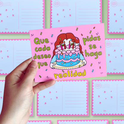 Set de 4 Postales de Cumpleaños – Para Decir Feliz Cumpleaños | Javipinkk