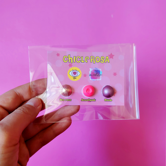 dotcard acuarela chicle rosa x amestica piintora