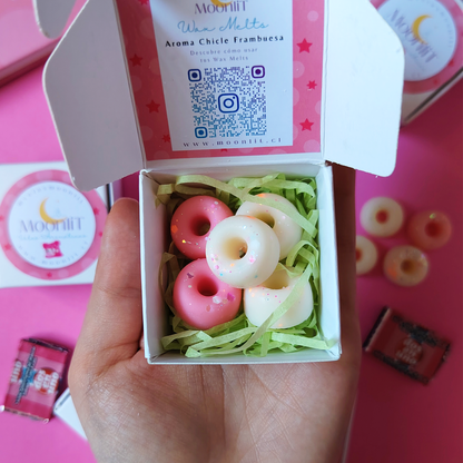 Mini Wax Melts Chicle Rosa - Moonlit x Javipinkk