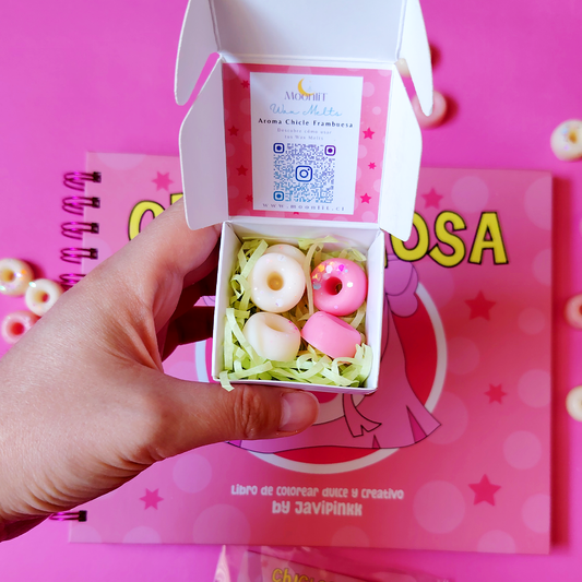 donuts wax melt chicle rosa moonlit