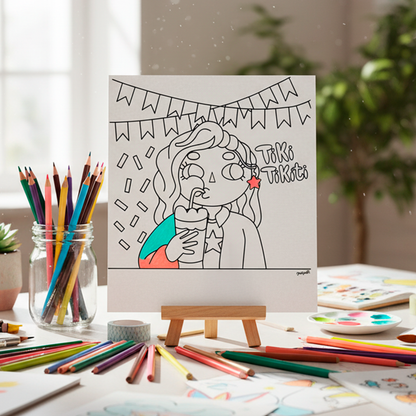 Ilustración gratuita Fiestas Patrias con Color