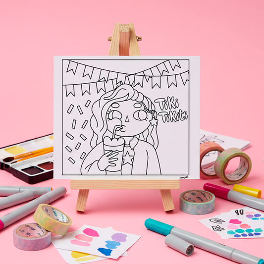 Ilustración gratuita Fiestas Patrias con Color