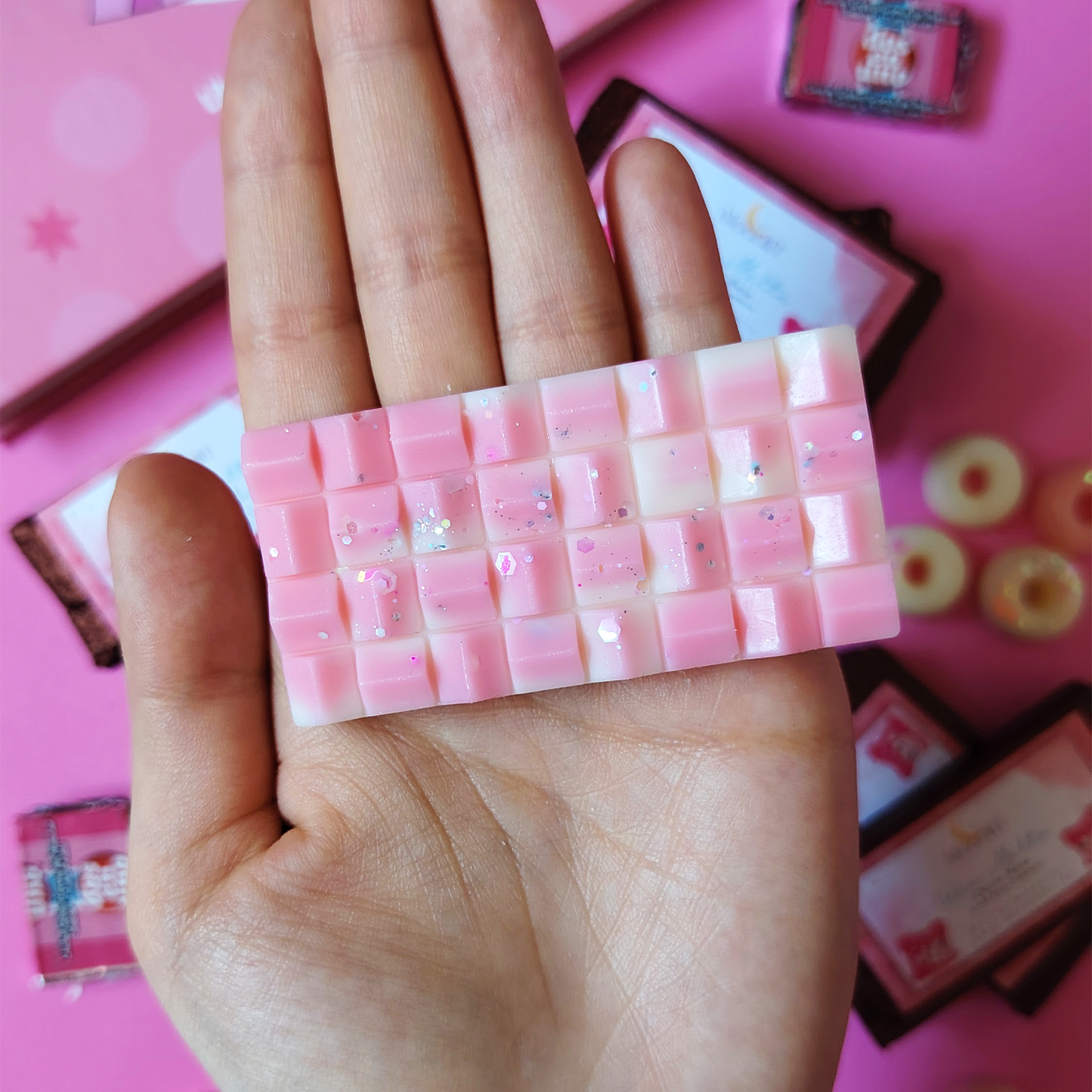 Wax Melt Chicle Rosa – Moonlit x Javipinkk